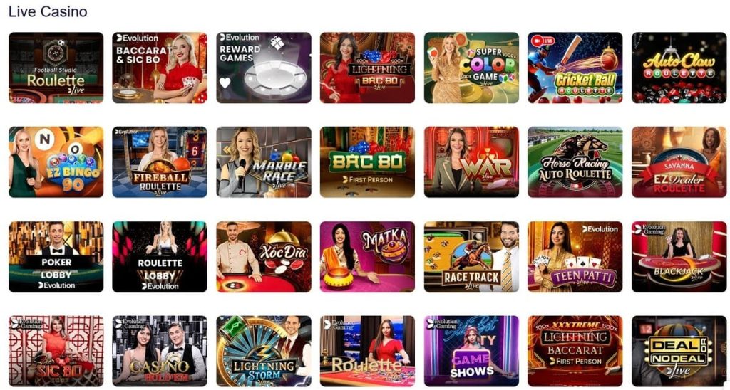 Ruby Vegas Casino jeux live